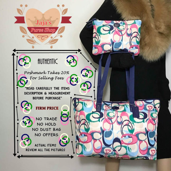 ❤️❤️SOLD❤️❤️🌈Coach Signature Bag & Snap Pouch🌈 - Picture 8 of 8